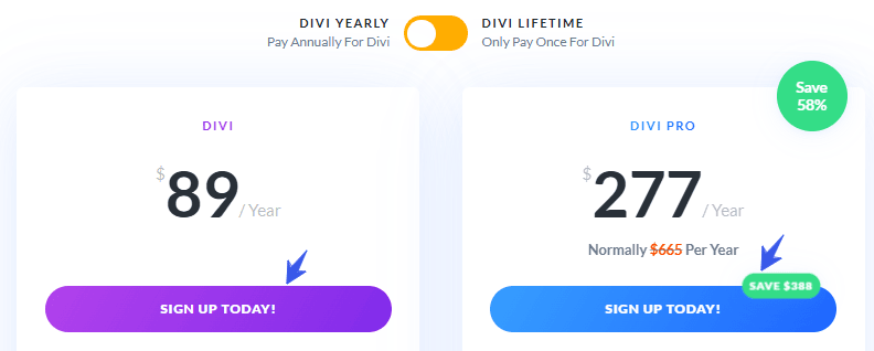 Divi Elegant Themes-pricing-plan 