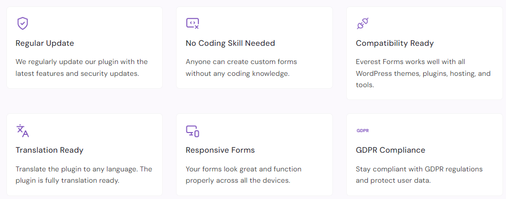 Everest Forms Features