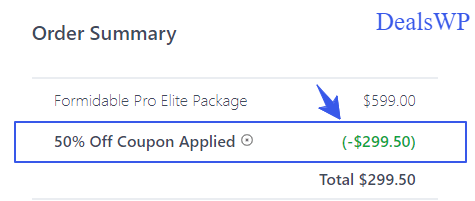 Apply Formidable Forms Coupon Code