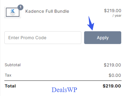 Apply the Kadence WP Discount Code