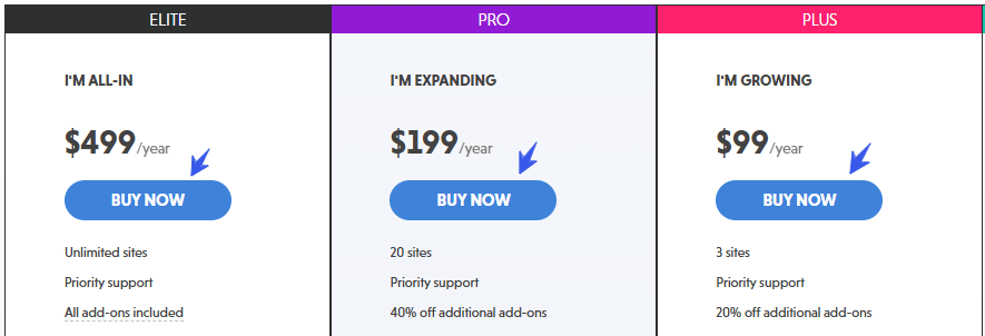 Ninja Forms Pricing Plan 