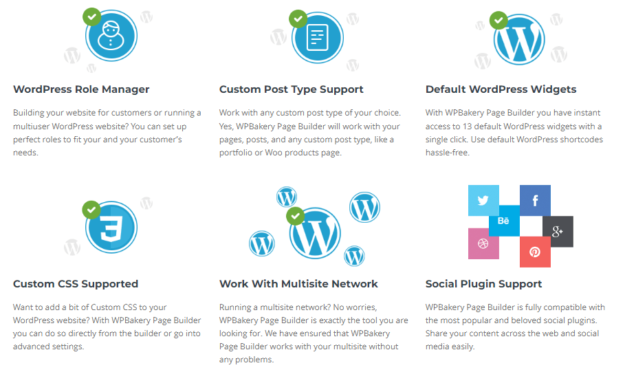 WPBakery Page Builder key features