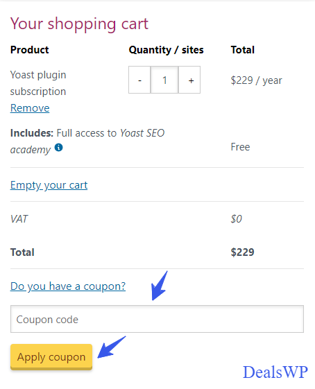 Apply Yoast SEO Coupon Code