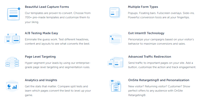 OptinMonster Key Features