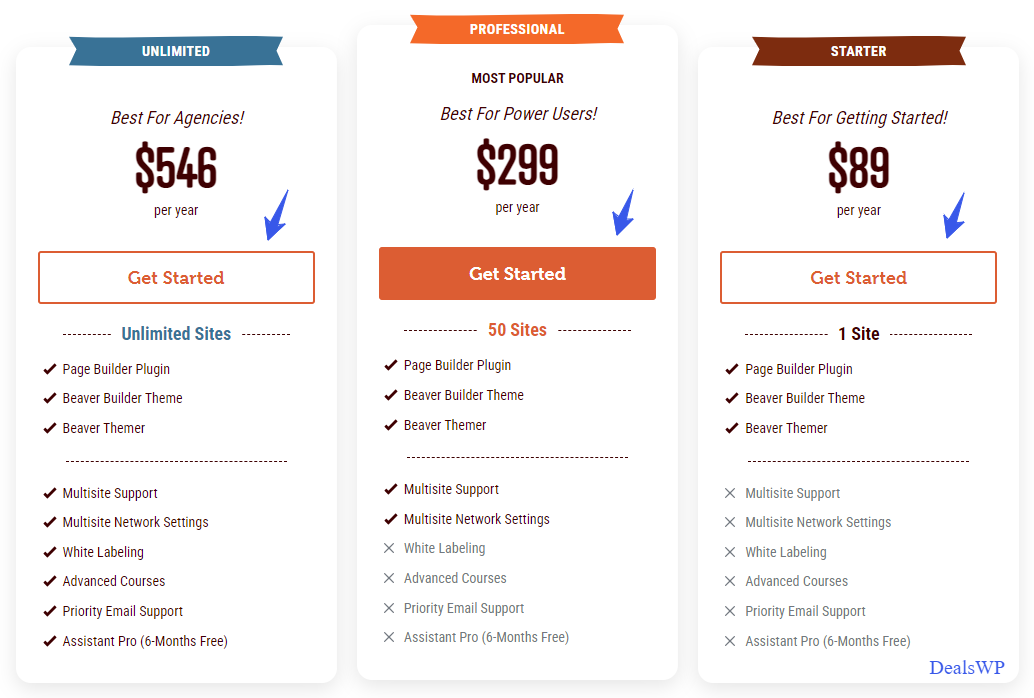 Beaver Builder Pricing