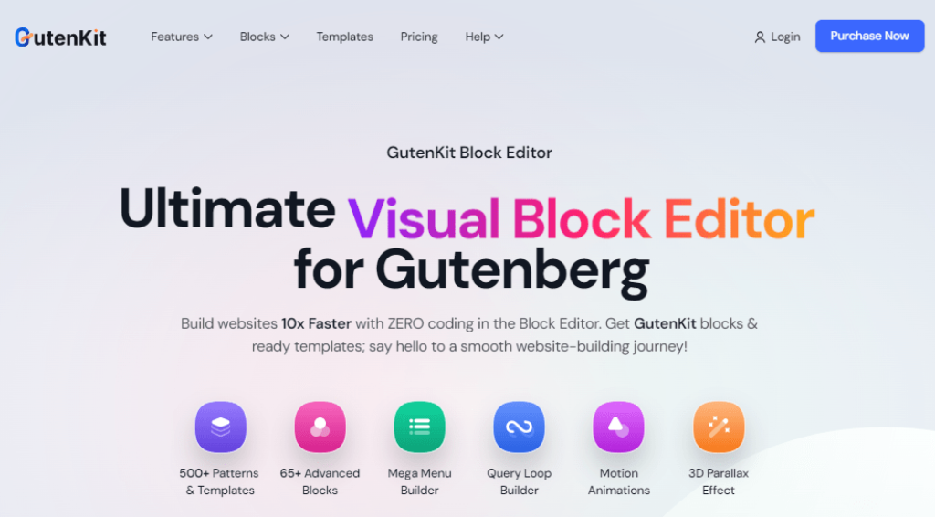 GutenKit Home Page