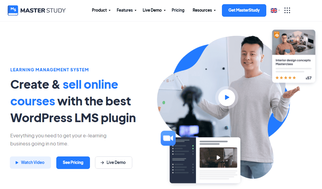 MasterStudy LMS Coupon & Discounts, Get 50% OFF, Save $90 1
MasterStudy WordPress Plugin Homepage