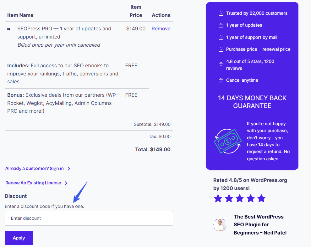 SEOPress Promo Code & Discount Offers - Grab Up to 75% OFF all Plans 2 Apply SEOPress Discount Code
